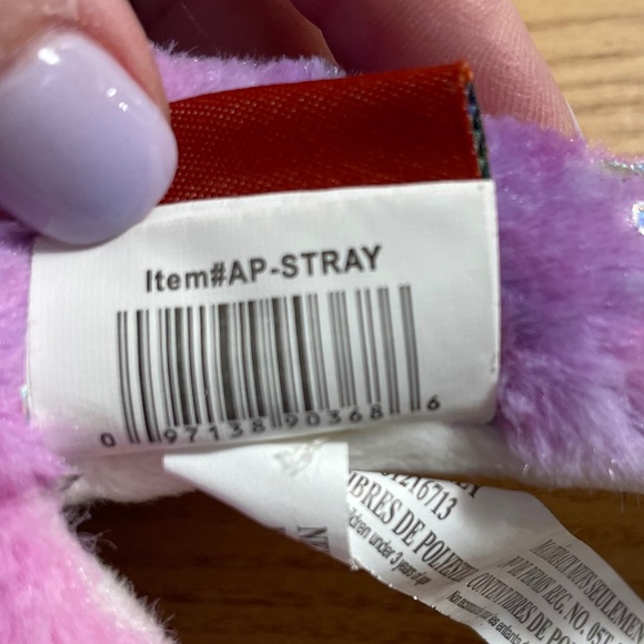 Adventure Planet Stingray Plush Pastel Silver Sparkle Stars 20" Stuffed Animal - Picture 4 of 9